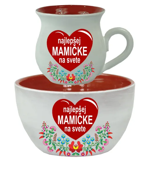 Súprava miska a šálka - mamičke