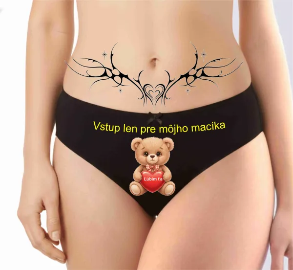 Dámske tangá „pre macíka“