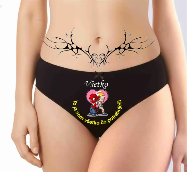 Dámske tangá „som všetko čo potrebuješ“
