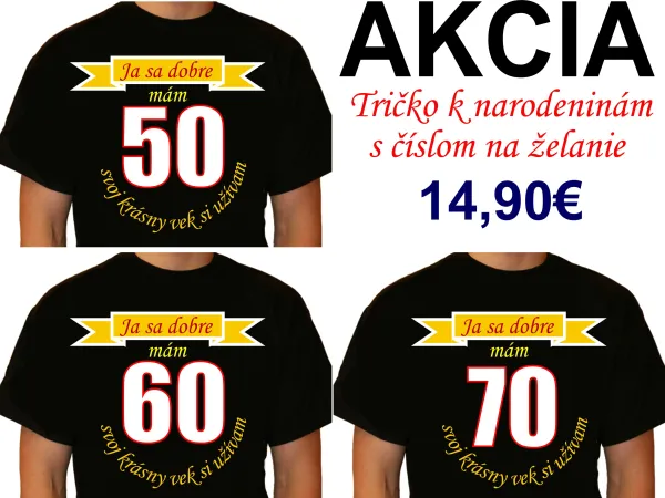 Pánske narodeninové tričko