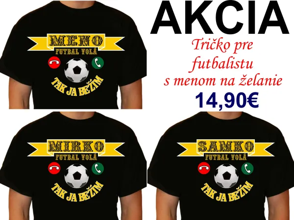 Tričko pre milovníka futbalu