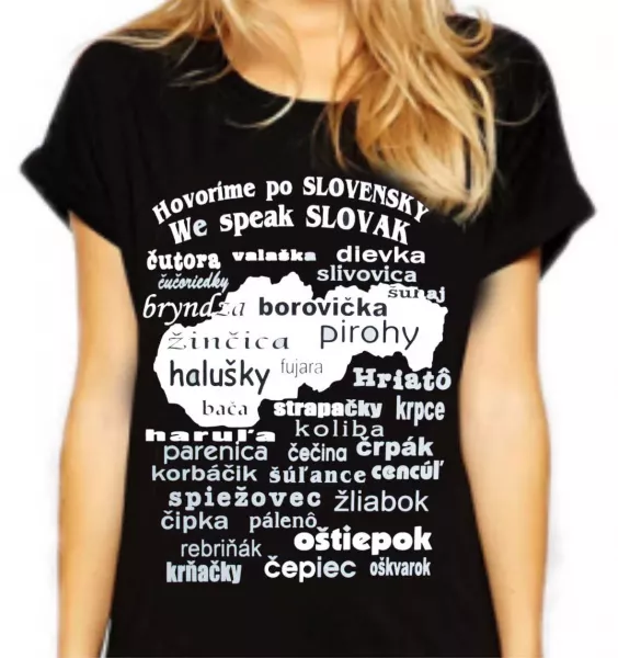 Tričko dámske -Slovenčina