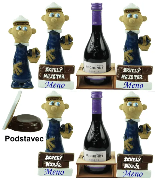 Figúrky pre murára, majstra s menom na želanie