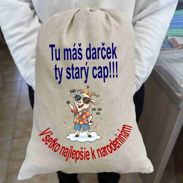 Darčekové vrecko k narodeninám pre starého capa!