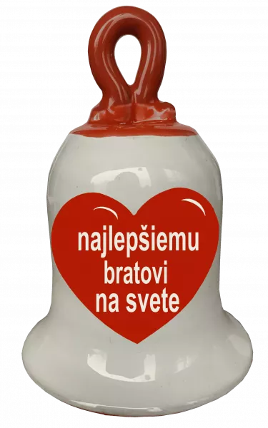 Zvonček so srdiečkom - najlepšiemu bratovi