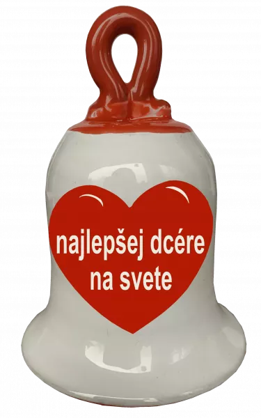 Zvonček so srdiečkom - najlepšej dcére na svete